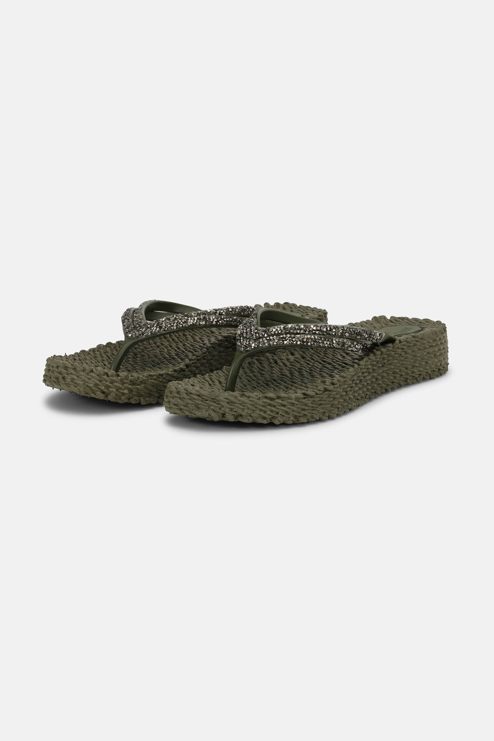 Platform Flip-flops Glitrende Steiner - Army